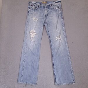 Big Star Pioneer Jeans Men's 36L 36x33.5 Regular Fit‎ Boot Cut Distressed Cowboy